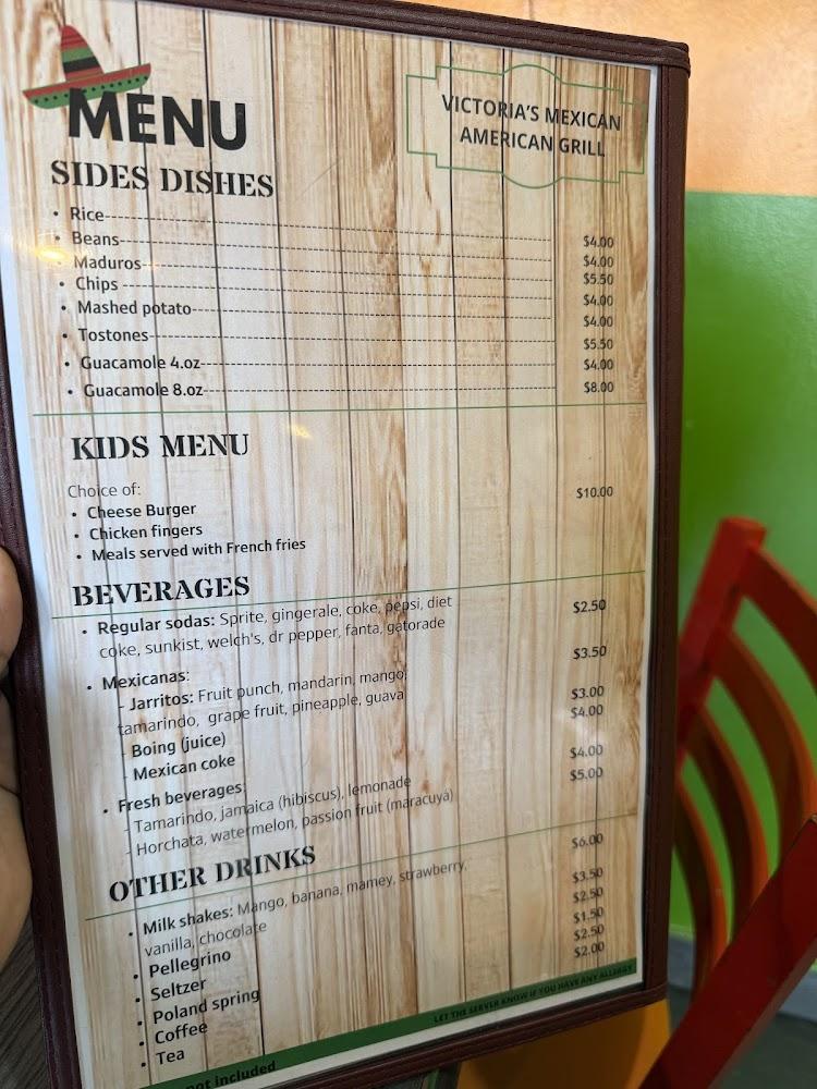 Victoria's Mexican-American Grill Menu image 4