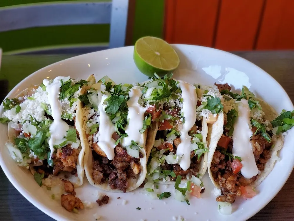 Shrimp and Al Pastor Taco